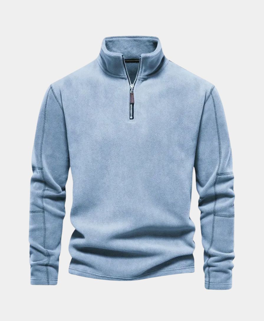 High Neck Zip Sweater Alpine - Rowan