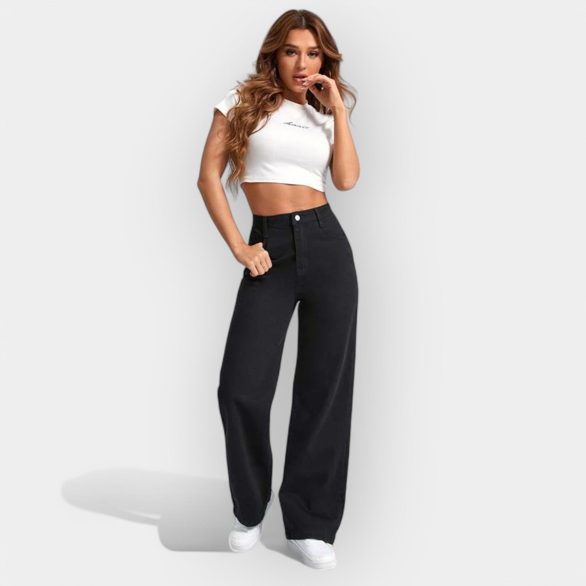 Donna™ | Wide Leg High-Waisted Jeans