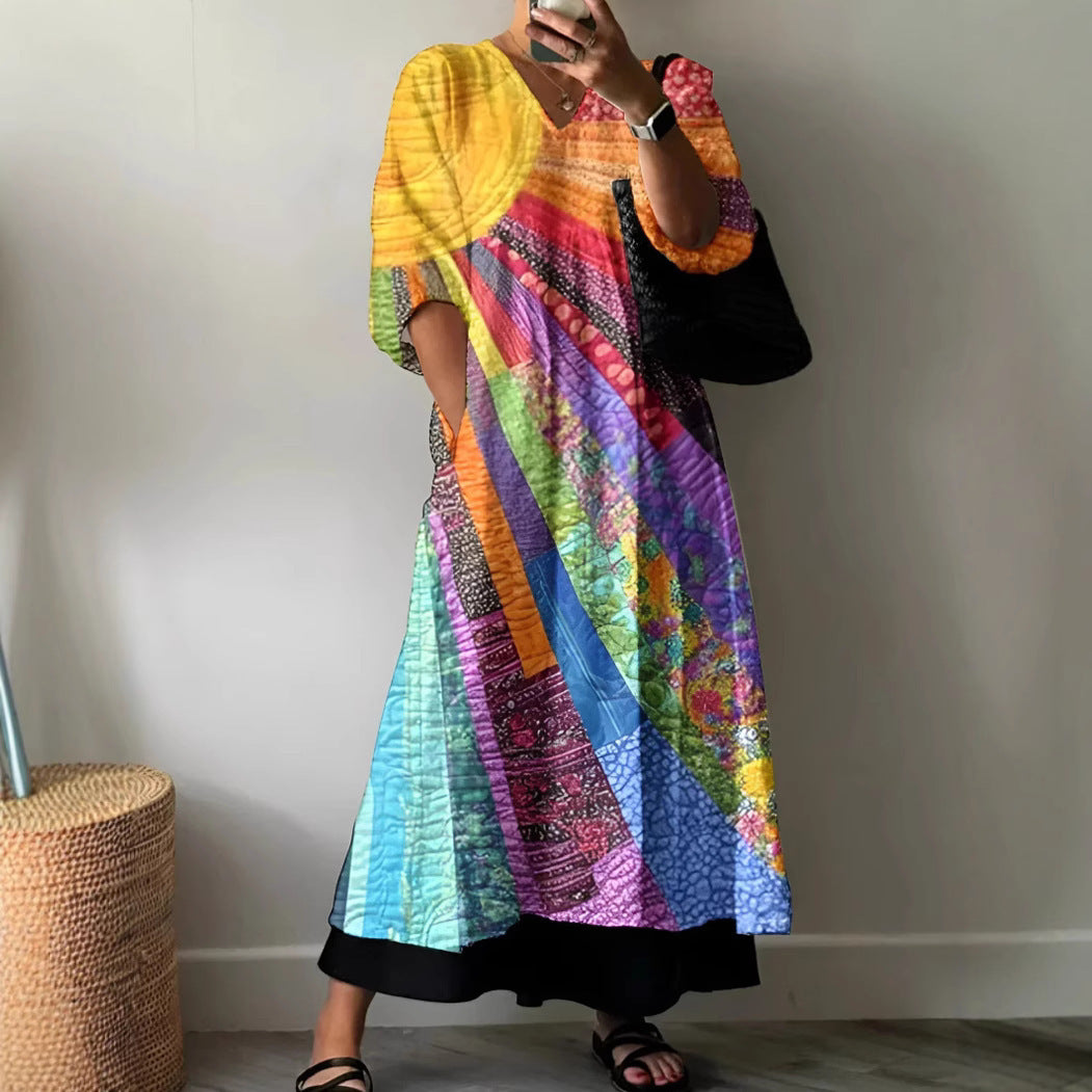 Carol™ | Elegant Printed Dress