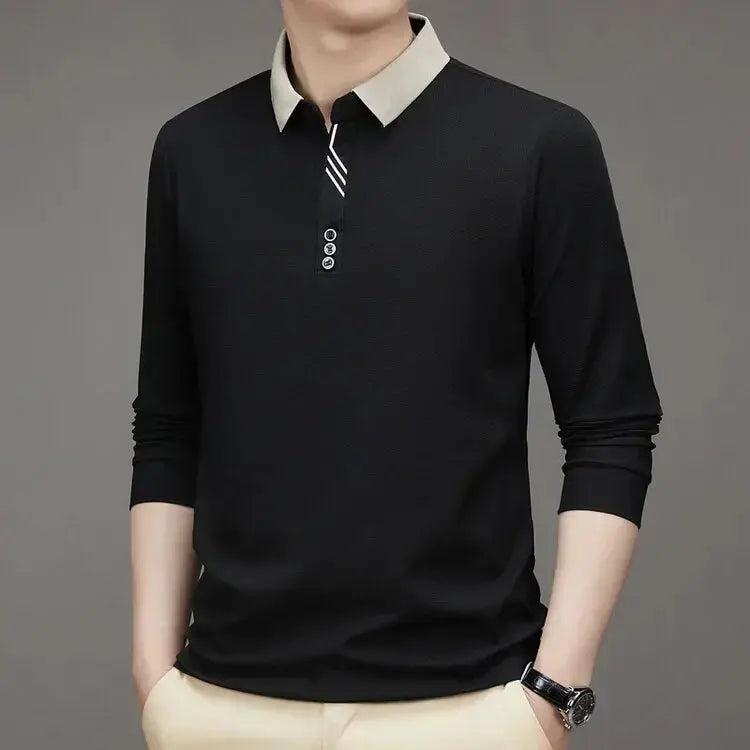 Elegant Long Sleeve Polo - Rowan
