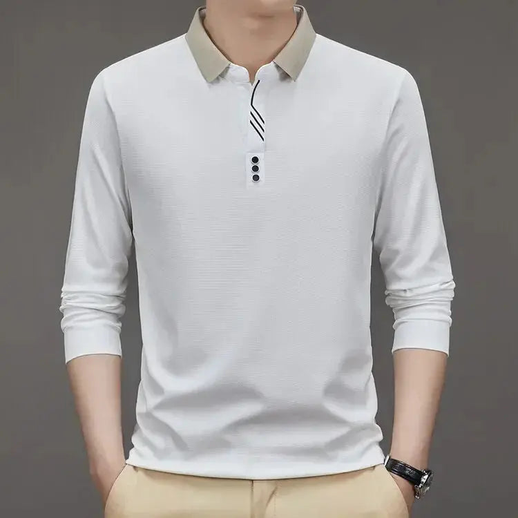 Elegant Long Sleeve Polo - Rowan