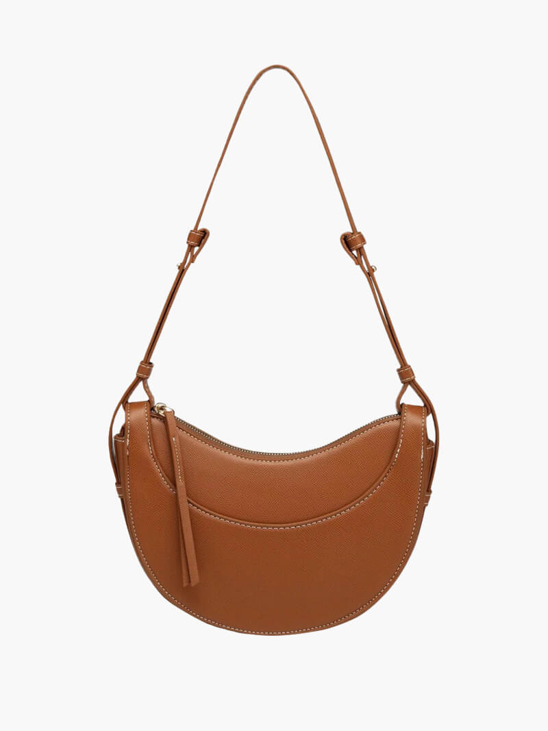Edmée | Elegant Tan Saddle Bag