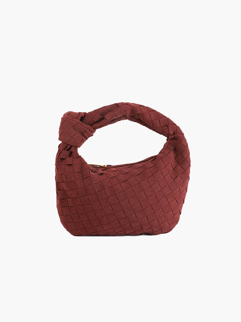 Anemone | Mini Woven Suede Bag