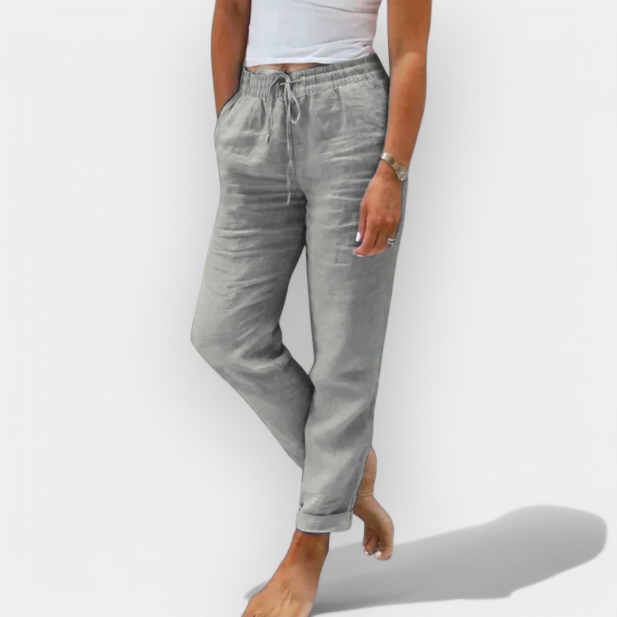 Gail™ | Lightweight Linen Summer Trousers