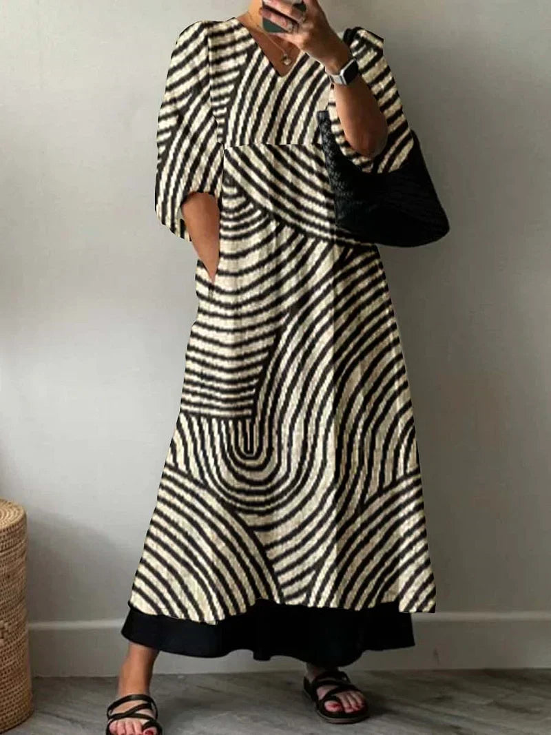 Karoline™ | Elegant Printed Dress