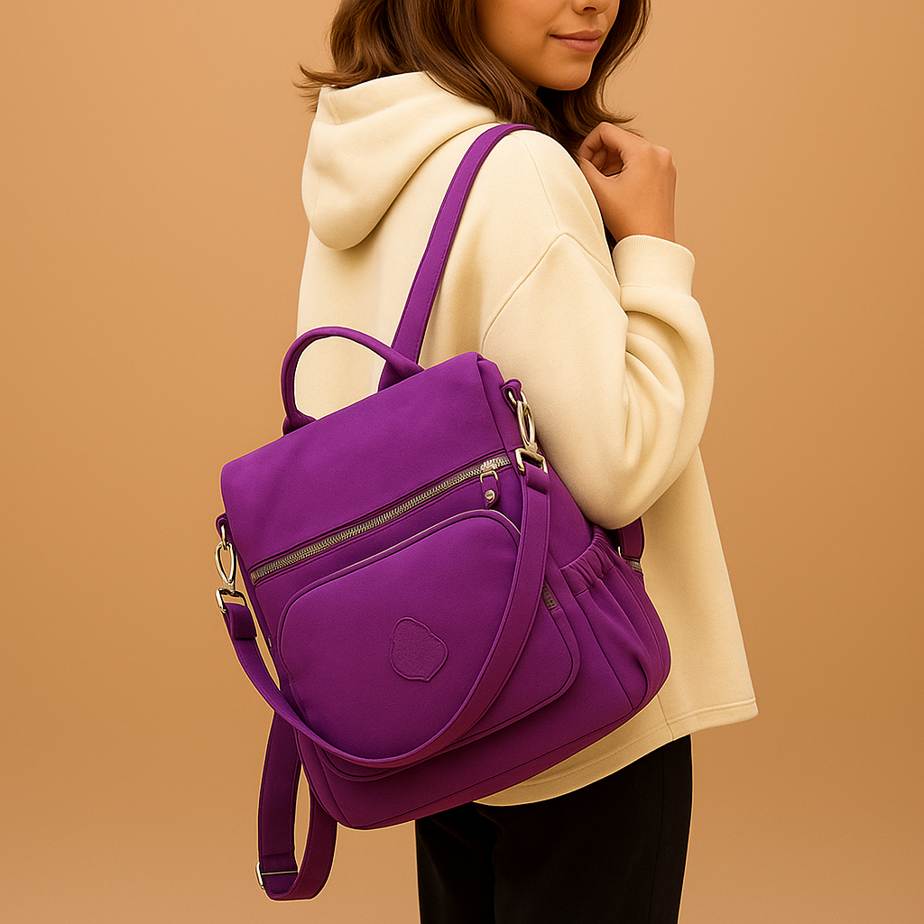 Anti-theft crossbody backpack | Elena