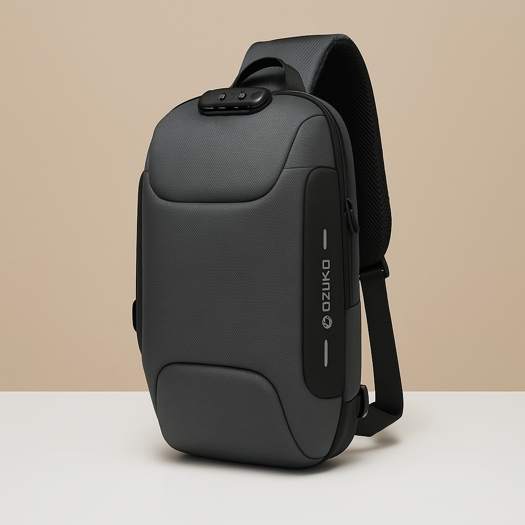 Anti-theft crossbody charging bag with RFID protection | Elodie