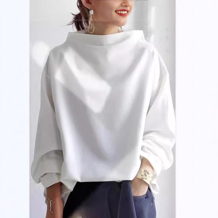 ARIA - SOFT KNIT HIGH NECK TOP