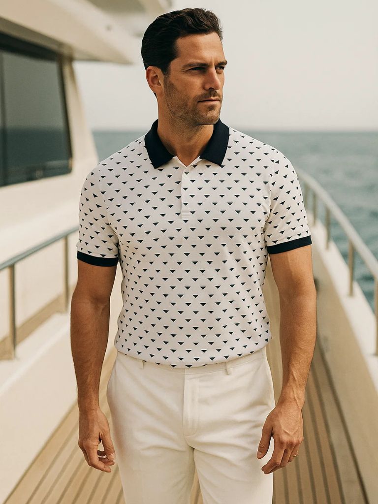 Navy Belmont Polo - Rowan