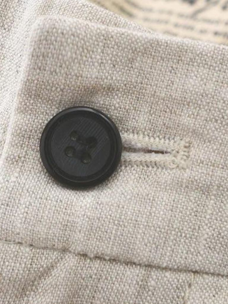 Horizon Blue Linen Shorts - Rowan