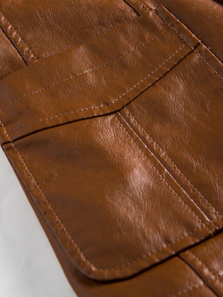 Rowan Bold Caramel Leather Jacket