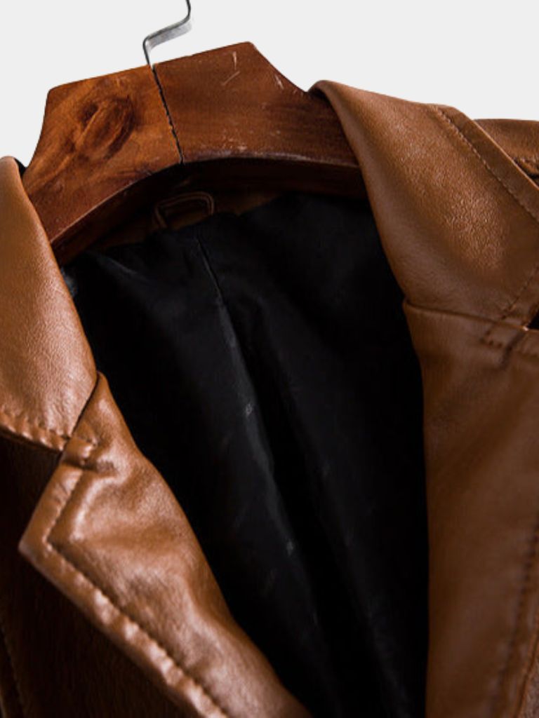 Rowan Bold Caramel Leather Jacket