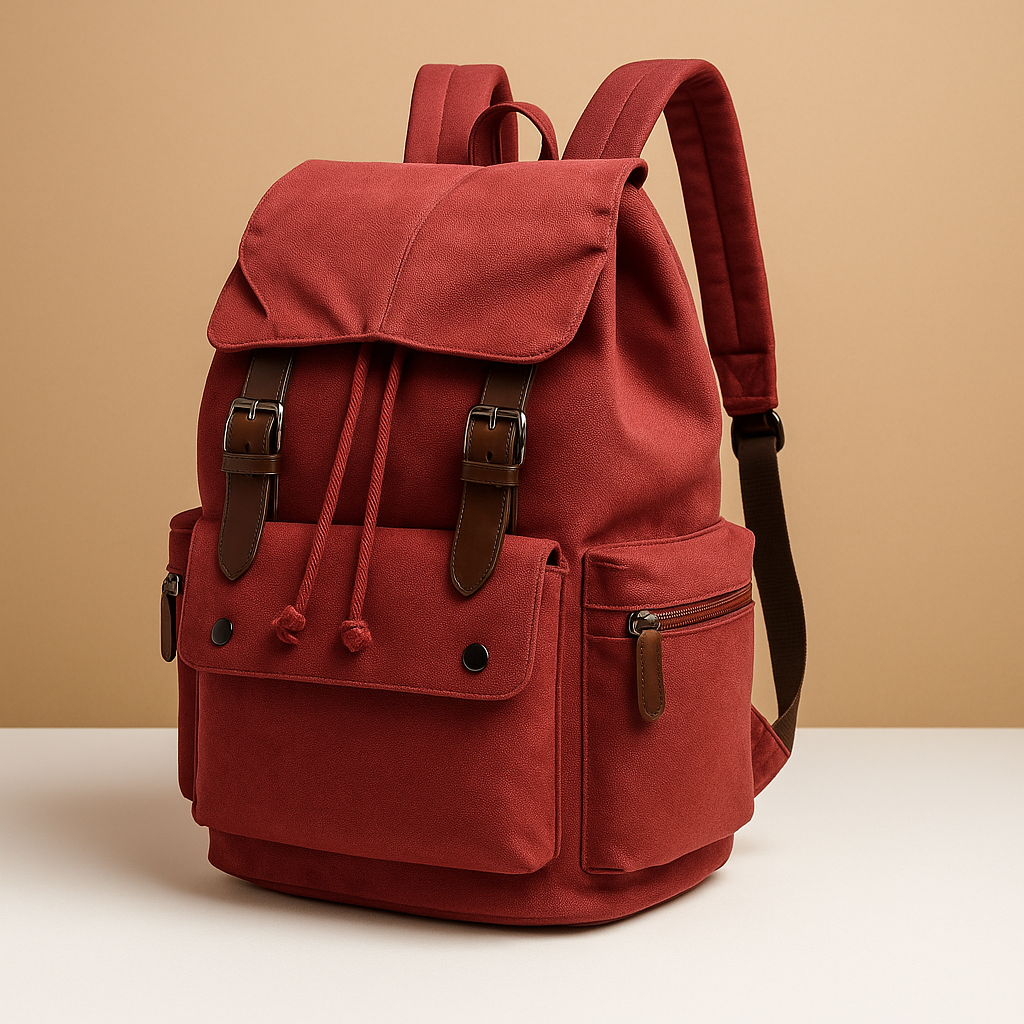 Canvas travel backpack with laptop sleeve | Lucas