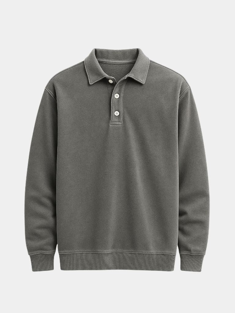 Canyon Mist Long Sleeve Polo – Rowan