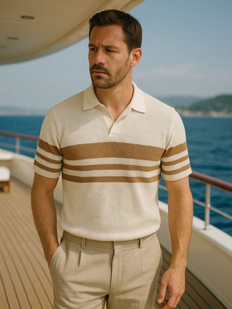 Caramel Lineage Polo – Rowan