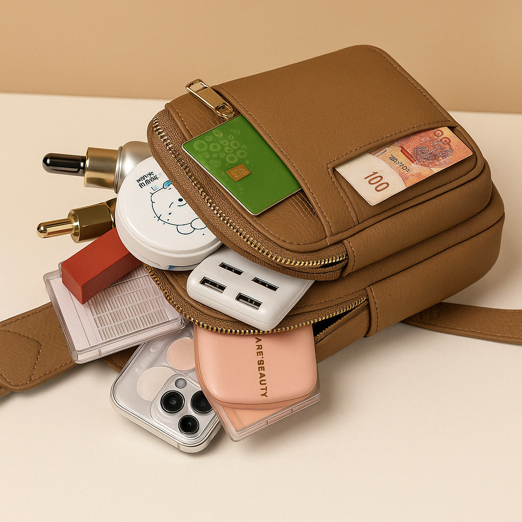 Casual anti-theft crossbody bag with multiple compartments | Noelle
