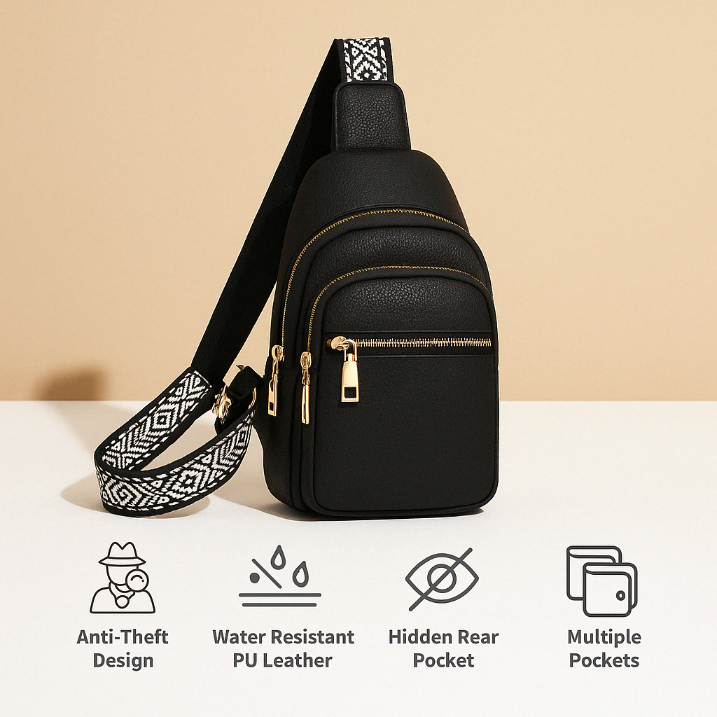 Casual anti-theft crossbody bag with multiple compartments | Noelle