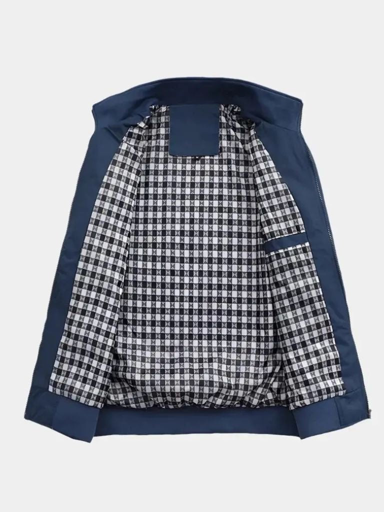 Rowan Casual Solid Bomber Jacket