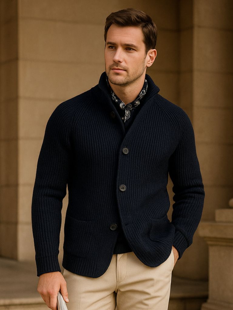 Rowan Classic Heritage Knit Jacket with Button Detail