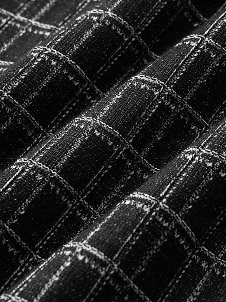 Classic Black Knit Polo - Rowan