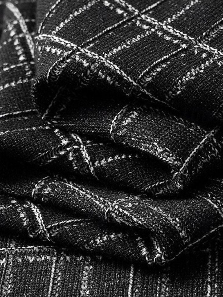 Classic Black Knit Polo - Rowan