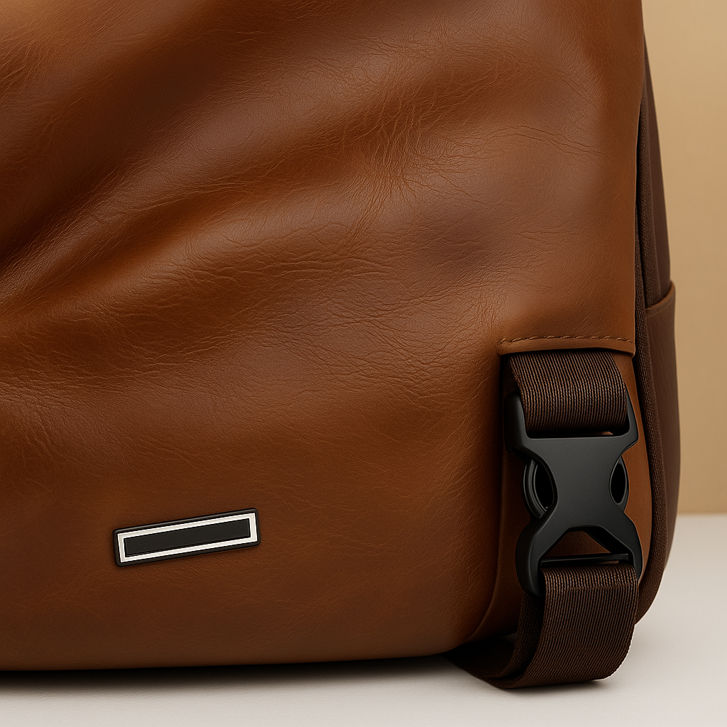 Classy leather anti-theft crossbody bag | Declan