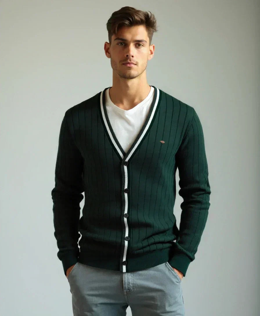 Cotton Sweater with Buttons - Rowan