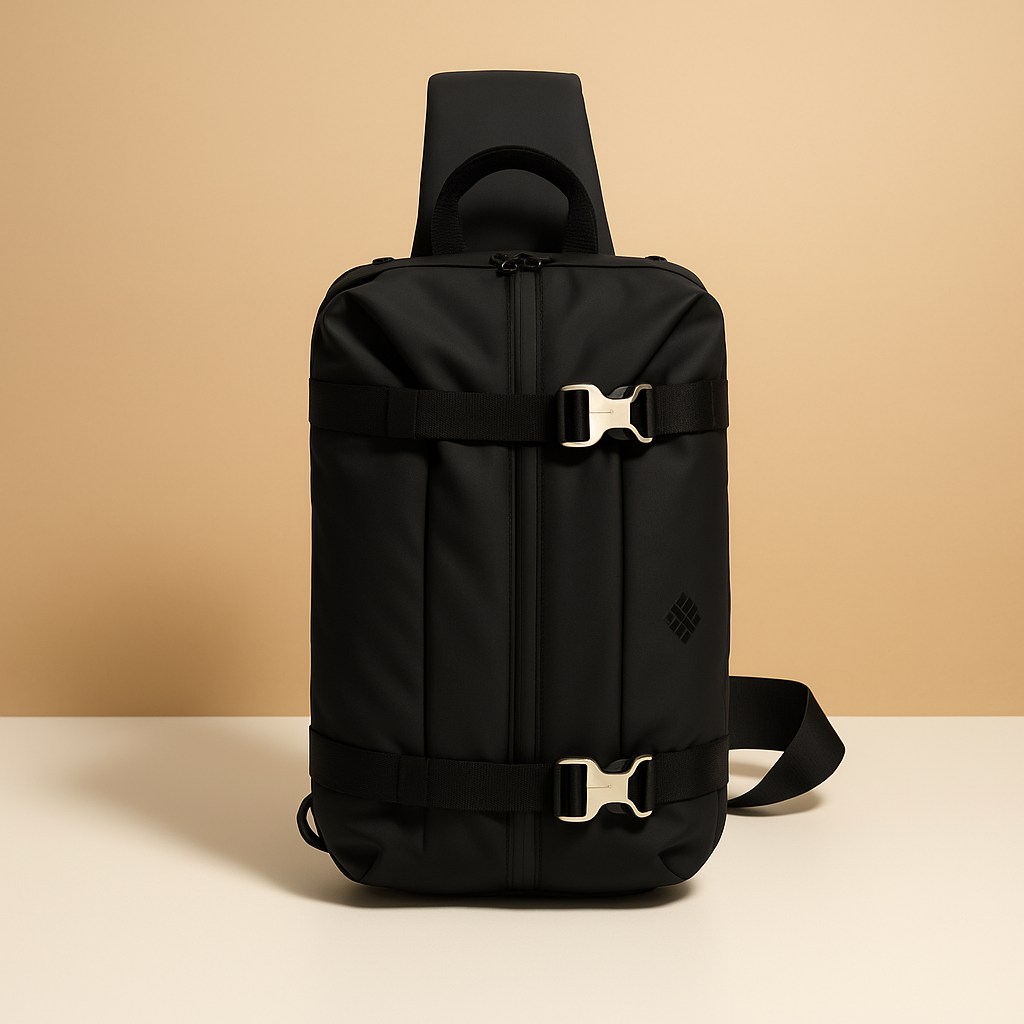 Expandable anti-theft chest bag with USB port | Braxton