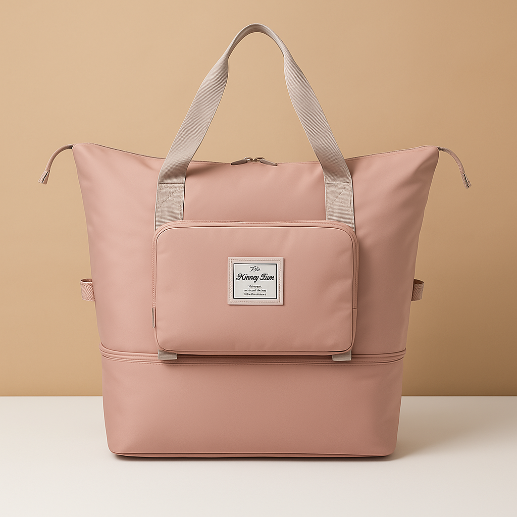 Expandable foldable travel bag with wide opening | Hazel