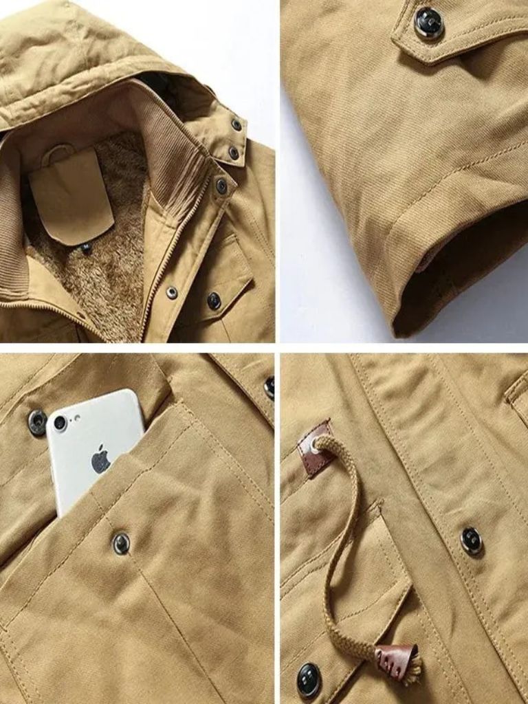 Rowan Fleece Hooded Bomber Jacket