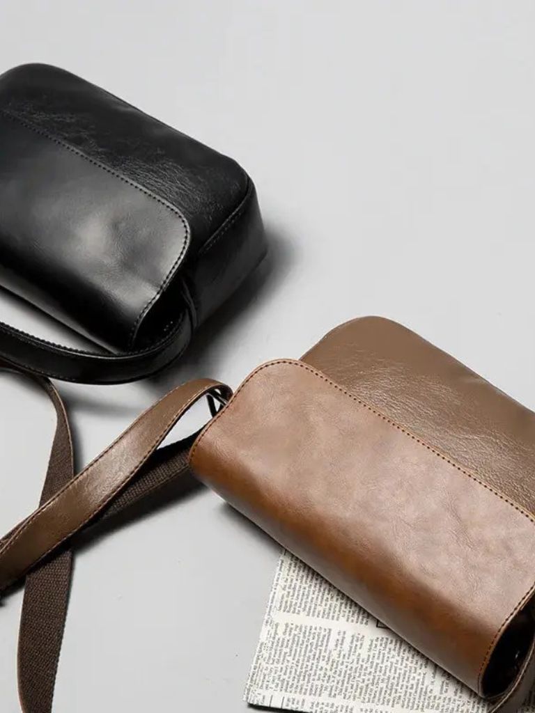 Rowan Milan Essential Leather Crossbody Bag