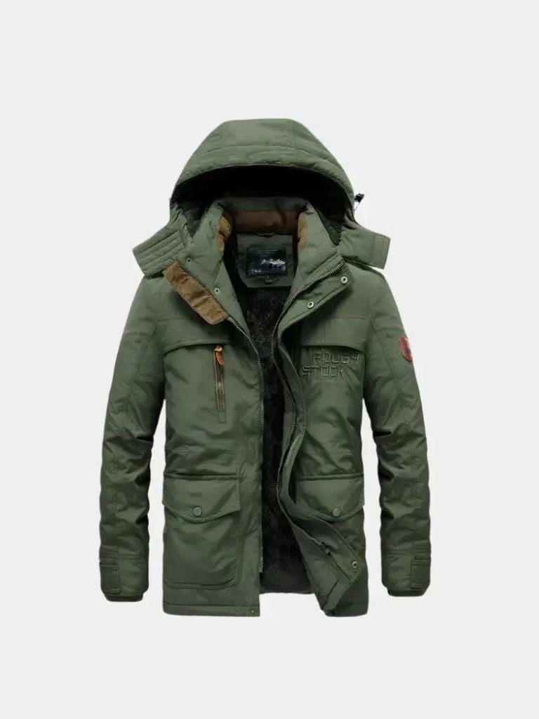 Rowan Military-Style Hooded Jacket