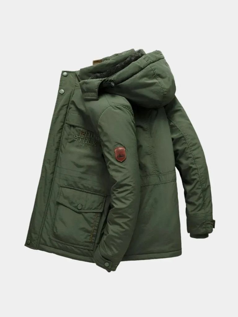 Rowan Military-Style Hooded Jacket