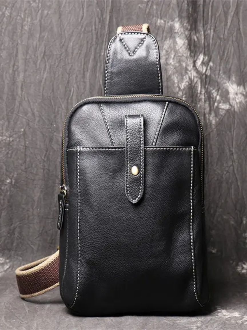 Rowan Minimalist Leather Shoulder Bag
