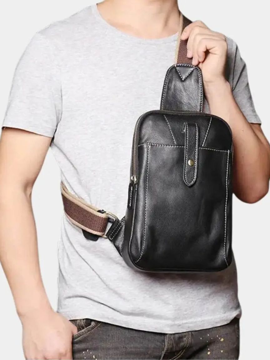Rowan Minimalist Leather Shoulder Bag
