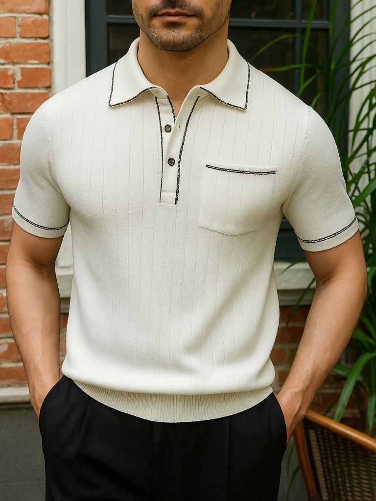 Old Money Knit Polo - Rowan