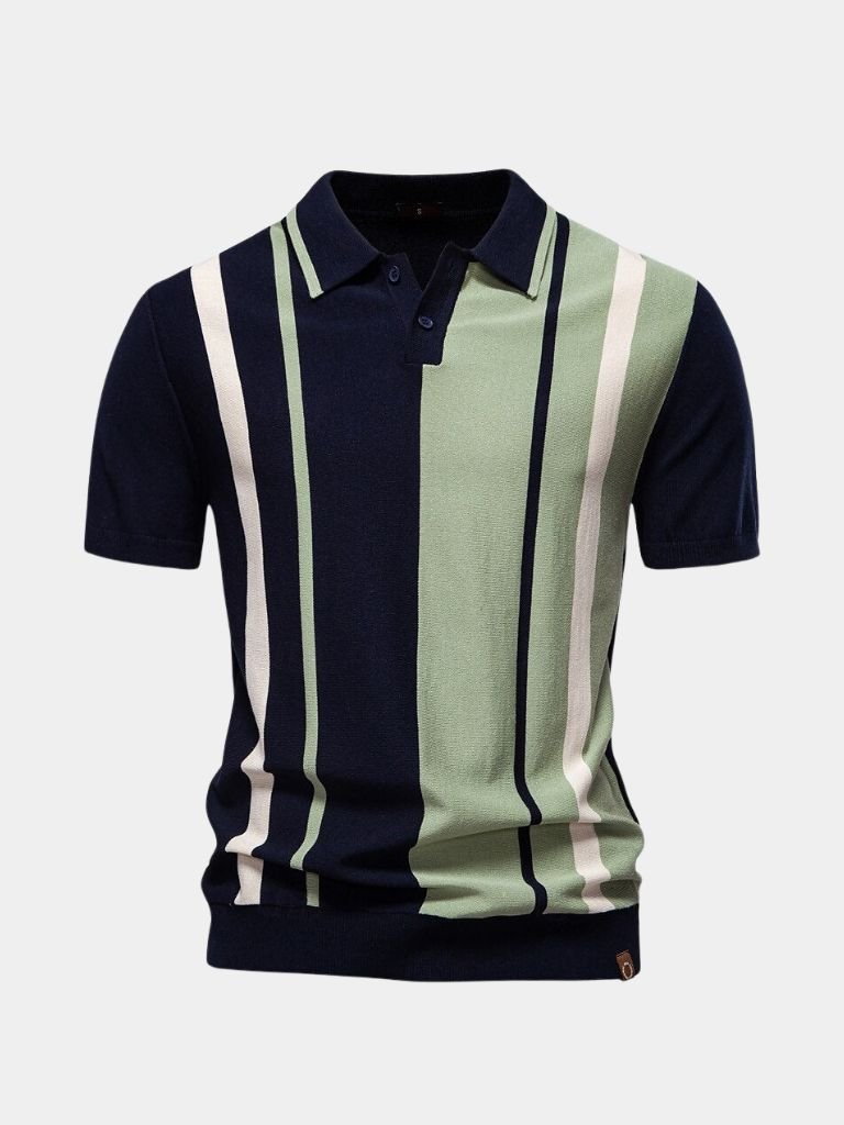 Retro Striped Polo – Rowan