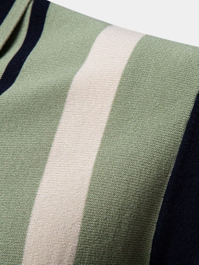 Retro Striped Polo – Rowan