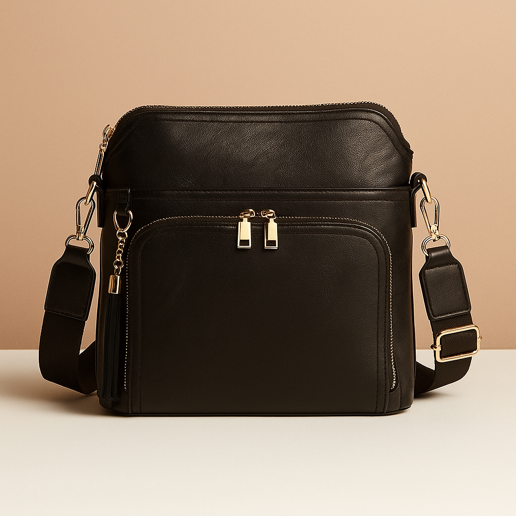 RFID crossbody bag with tassel and anti-theft pocket | Isla