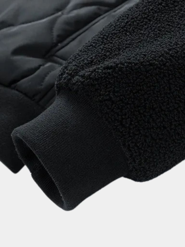 Rowan Padded Sherpa Sleeve Bomber Jacket