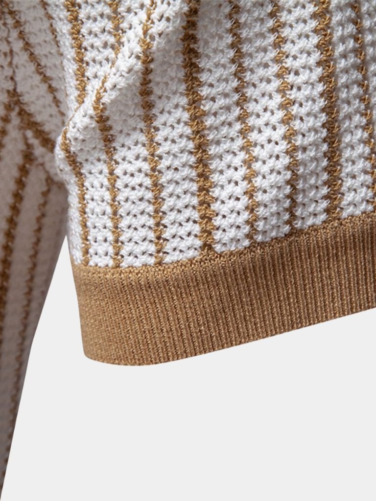 Striped Knit Polo - Rowan
