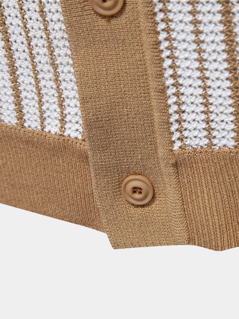Striped Knit Polo - Rowan