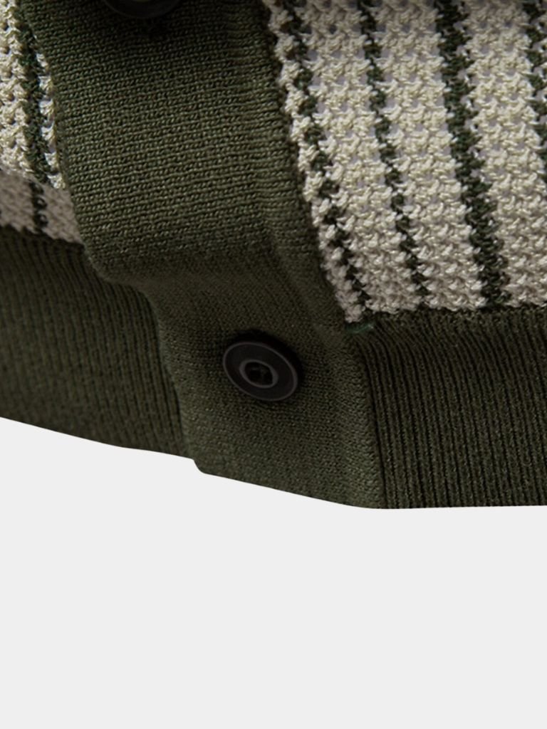 Striped Knit Polo - Rowan