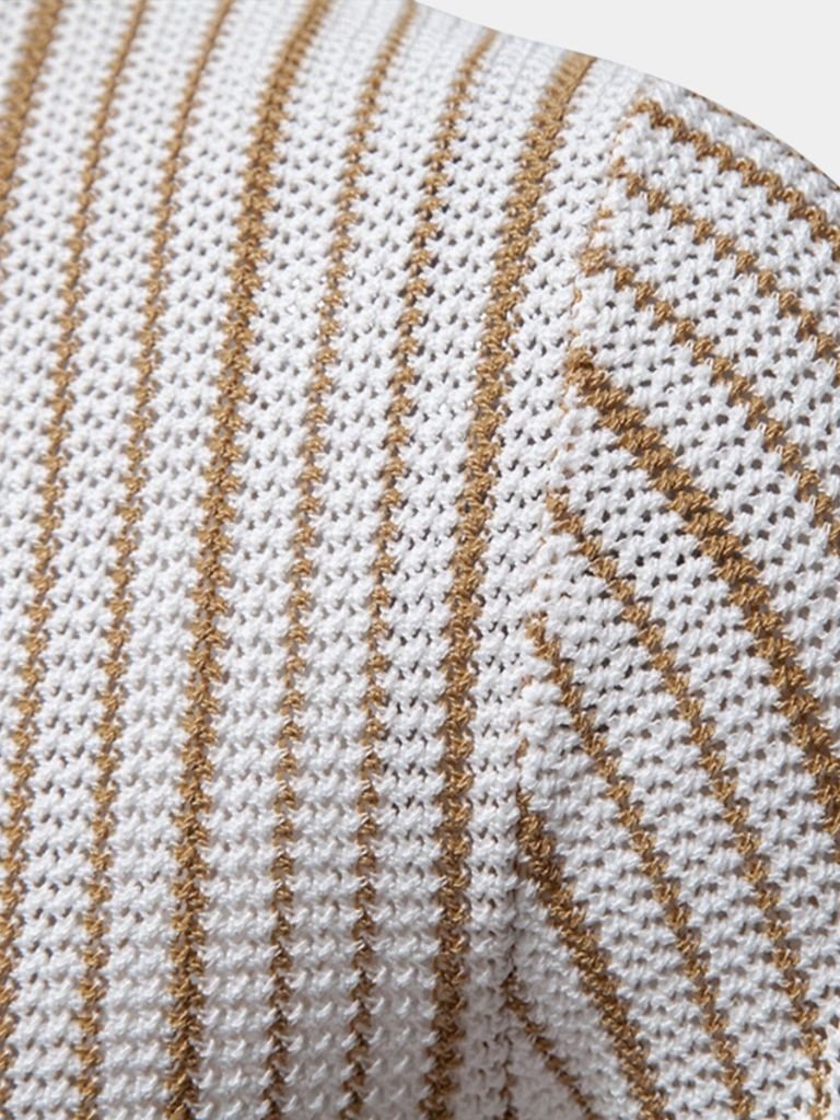 Striped Knit Polo - Rowan