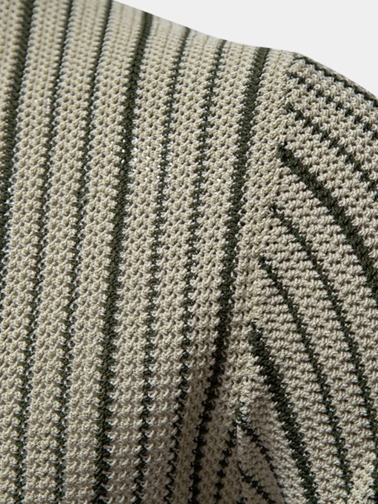Striped Knit Polo - Rowan