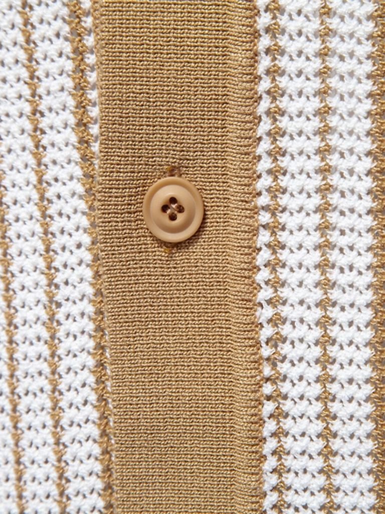 Striped Knit Polo - Rowan