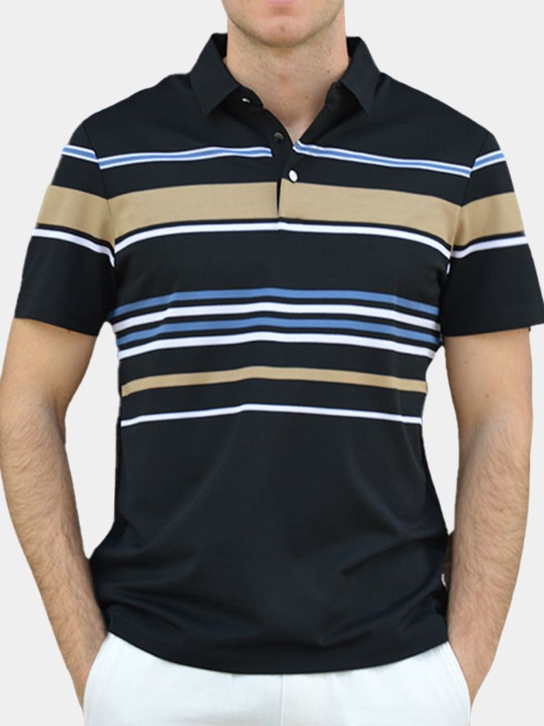 Sunset Striped Polo – Rowan