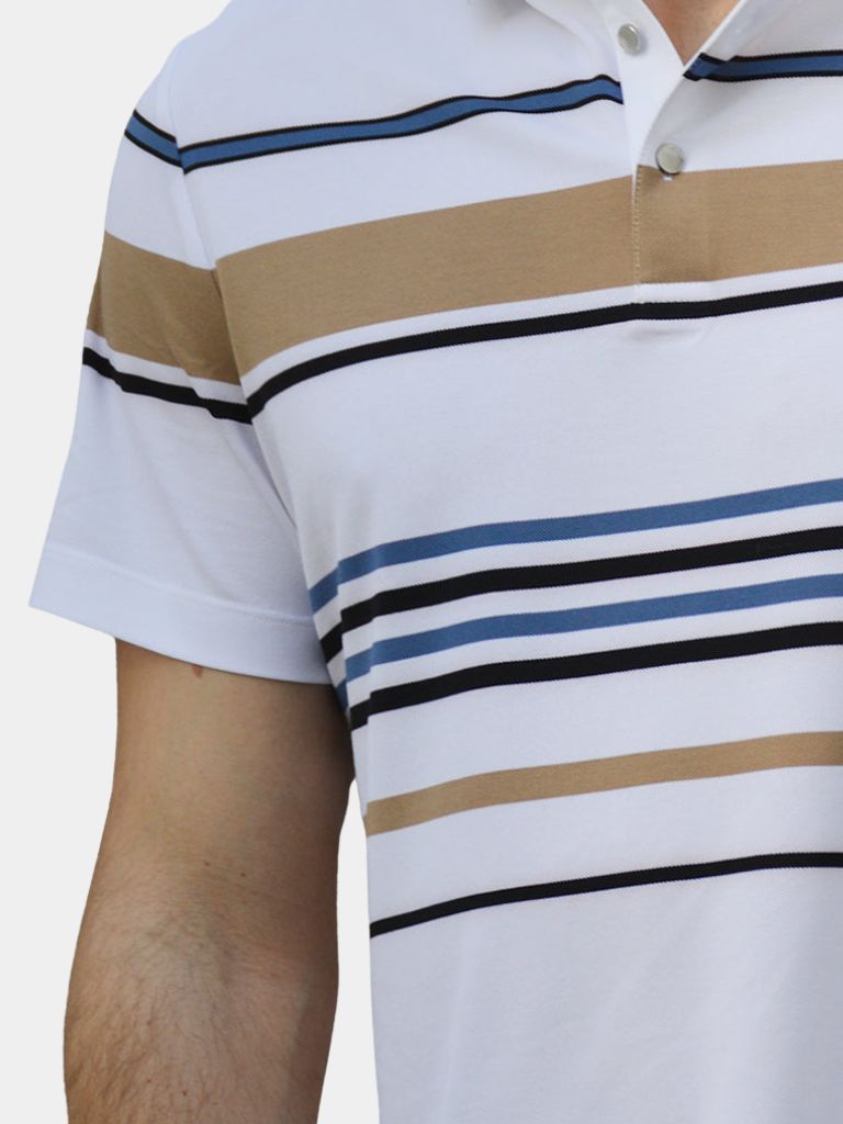 Sunset Striped Polo – Rowan