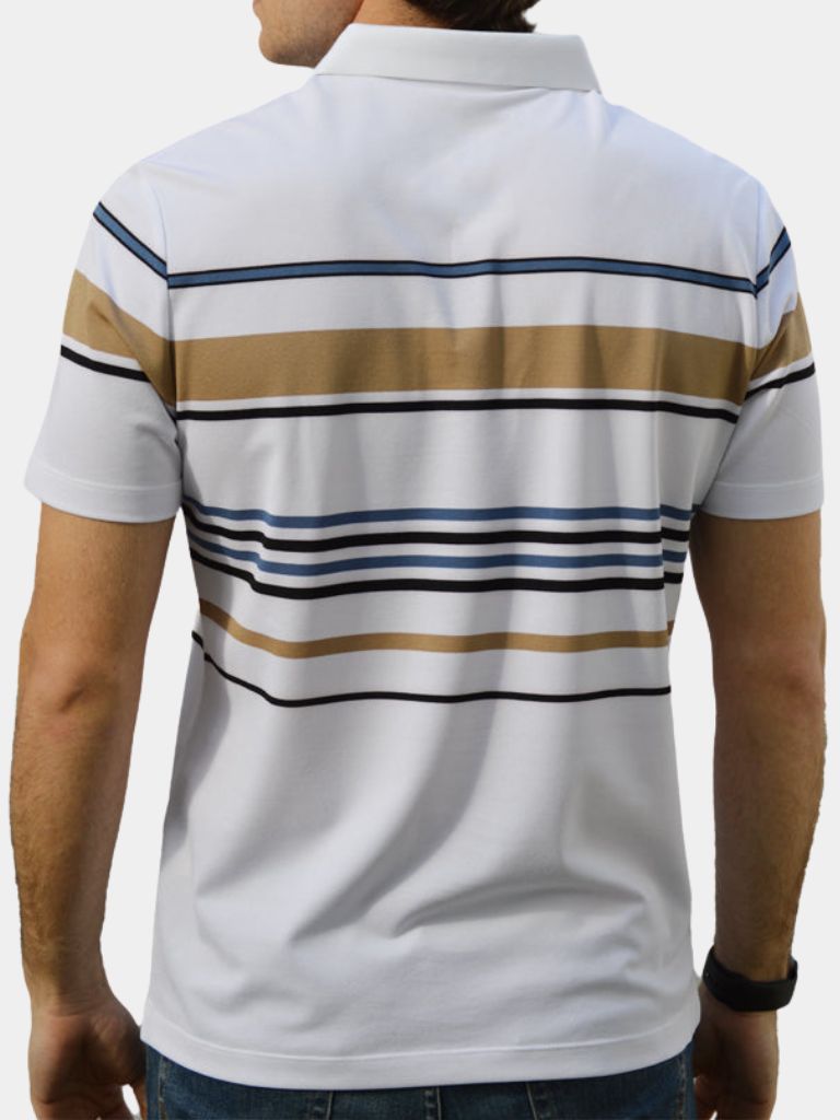 Sunset Striped Polo – Rowan