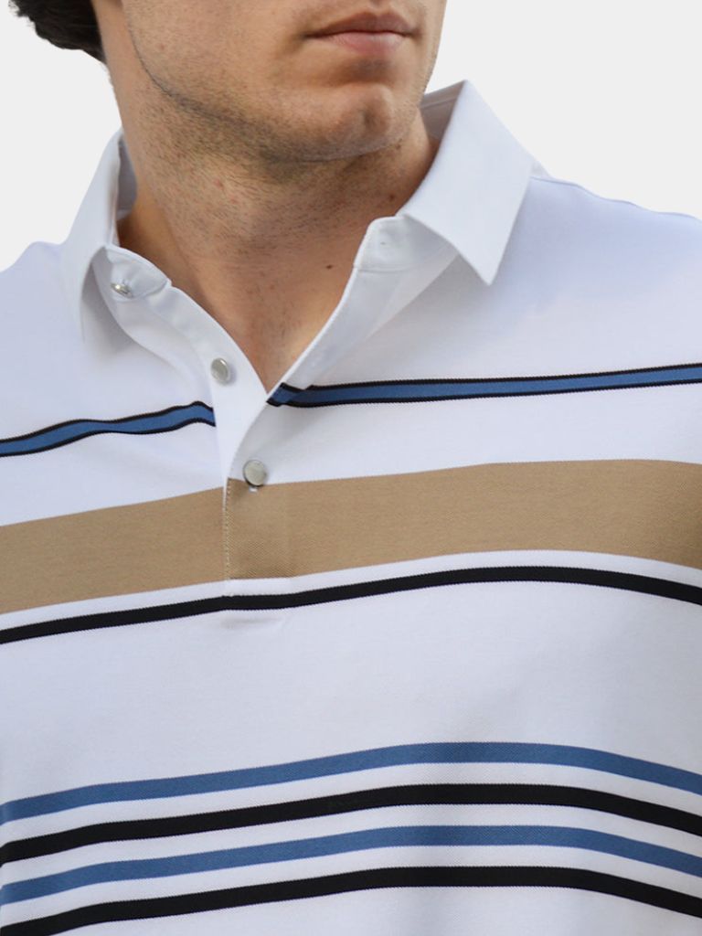 Sunset Striped Polo – Rowan